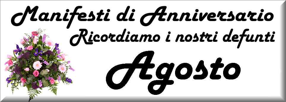 manifesti anniversari di morte anno 2025
