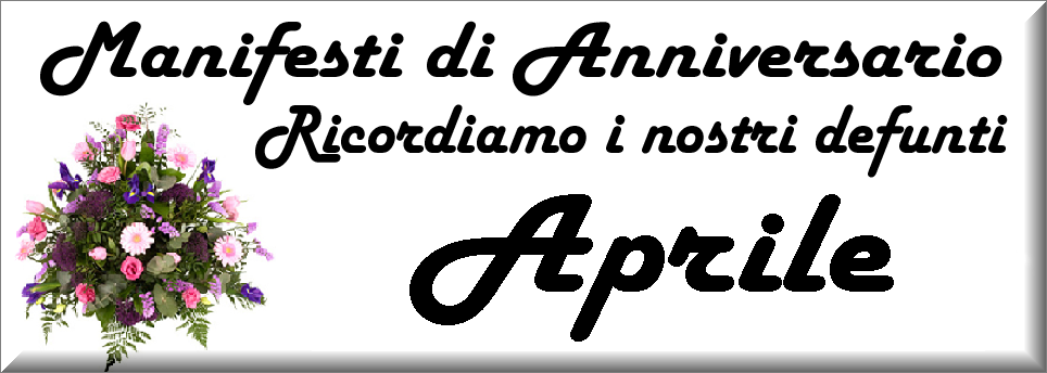 manifesti anniversari di morte anno 2025