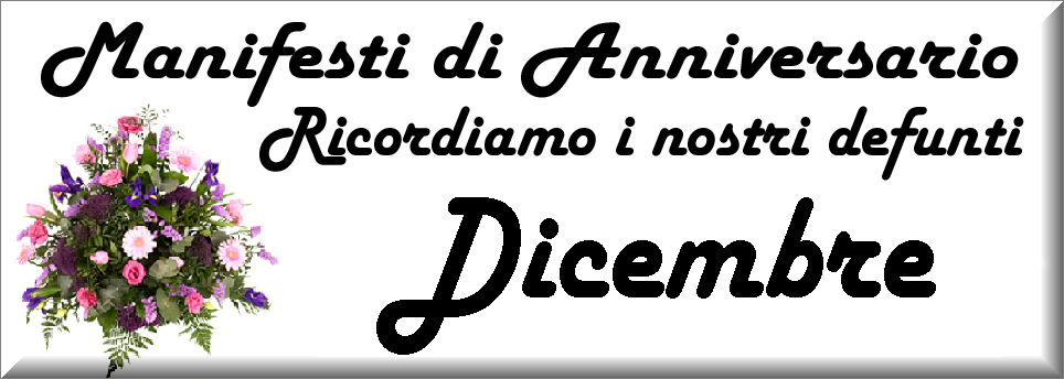 manifesti anniversari di morte anno 2025