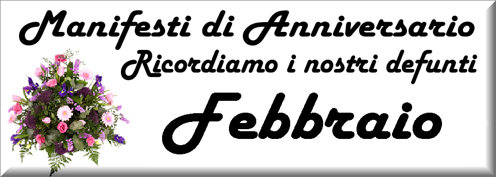 manifesti anniversari di morte anno 2025
