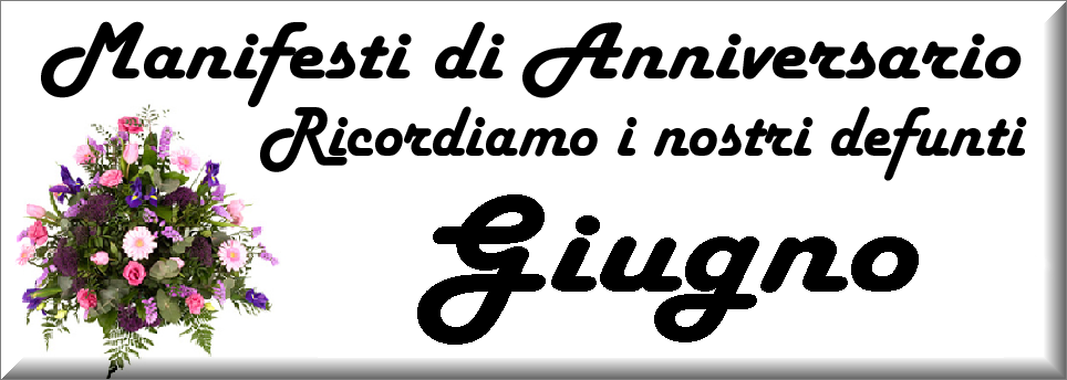 manifesti anniversari di morte anno 2025