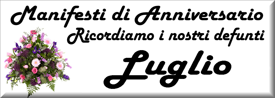 manifesti anniversari di morte anno 2025