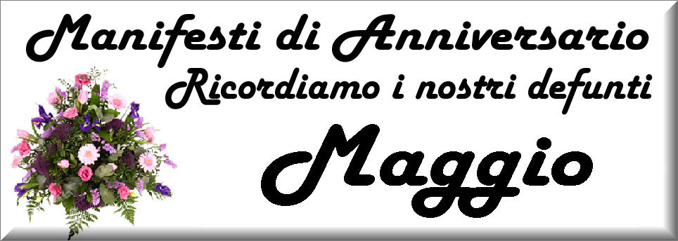 manifesti anniversari di morte anno 2025