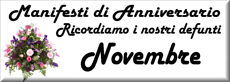 manifesti anniversari di morte anno 2025