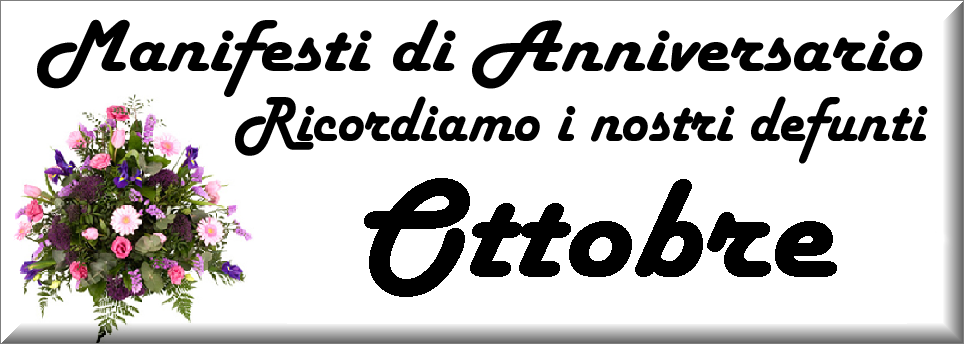 manifesti anniversari di morte anno 2025