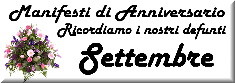 manifesti anniversari di morte anno 2025