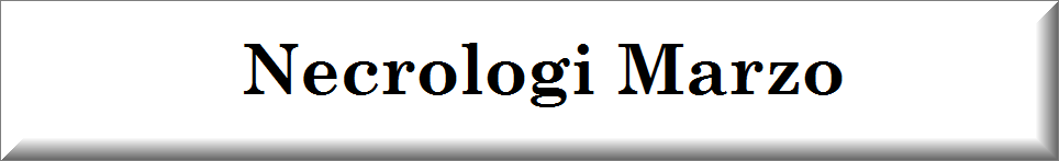 annunci funebri marzo 2022